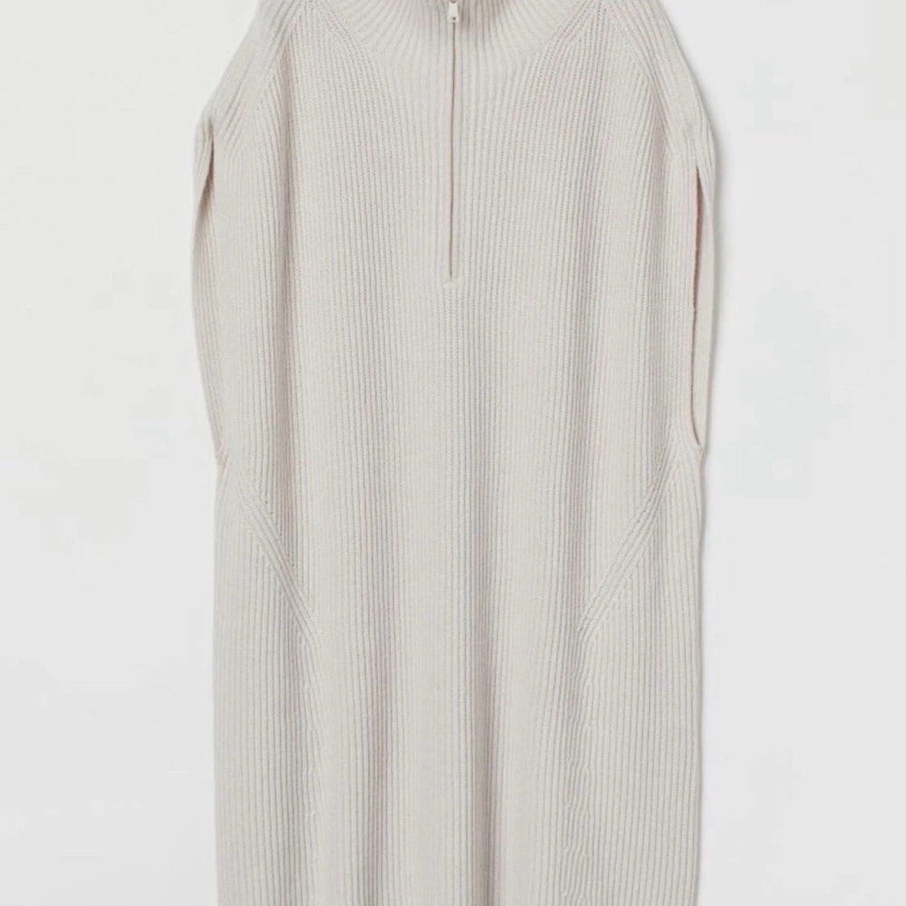 H&M Off-White Ribbed Knitwear